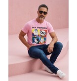 Local Fanatic Super Family - T-shirt - Roze