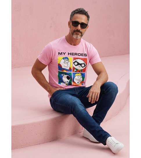 Local Fanatic Super Family - T-shirt - Roze
