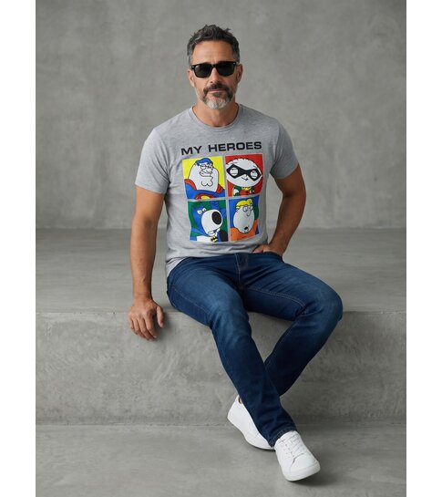 Local Fanatic Super Family - T-shirt - Grijs