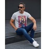 Local Fanatic T-shirt - Messi 10 Print - Grijs