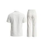 ENOS Zomerset Heren - Zomerbroek Heren - Shirt en Lange Broek  - Twinsets - C211 - Wit