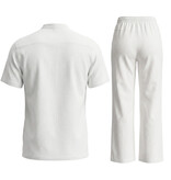 ENOS Zomerset Heren - Zomerbroek Heren - Shirt en Lange Broek  - Twinsets - C211 - Wit