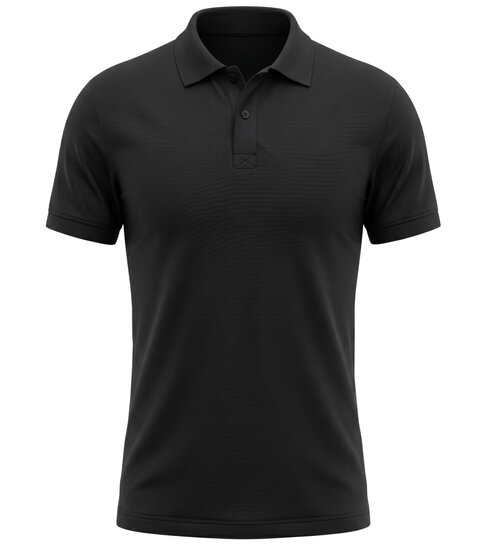 True Rise Heren Poloshirts Korte Mouw - Polo Shirt Heren  - Polo Heren Slim Fit - A150-1 - Zwart