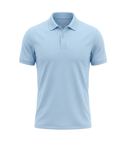True Rise Polo Heren Korte Mouw - Heren Polo - Polo Shirt Heren - Slim Fit - A150-32 - Licht Blauw