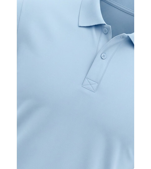 True Rise Polo Heren Korte Mouw - Heren Polo - Polo Shirt Heren - Slim Fit - A150-32 - Licht Blauw