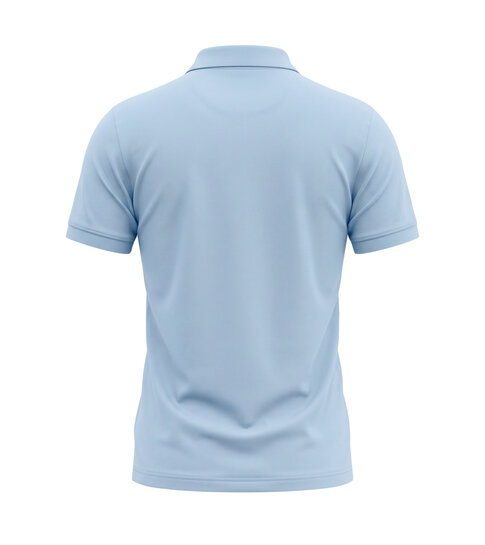 True Rise Polo Heren Korte Mouw - Heren Polo - Polo Shirt Heren - Slim Fit - A150-32 - Licht Blauw