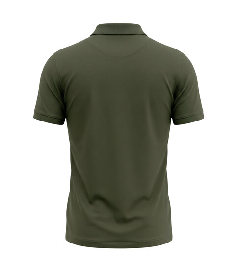 True Rise Polo Heren - Poloshirts Heren Korte Mouw - Herenpolo - Slim Fit - A150-33 - Olijfgroen