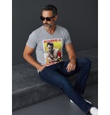 Local Fanatic T-shirt - Muhammad Ali Zegel Print - Grijs