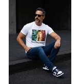 Local Fanatic T-shirt - Scarface Money Power Respect Print - Wit