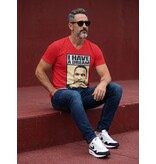 Local Fanatic T-shirt - Martin Luther King I Have A Dream Print - Rood