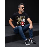 Local Fanatic T-shirt - The Ladies Love Me Print - Zwart