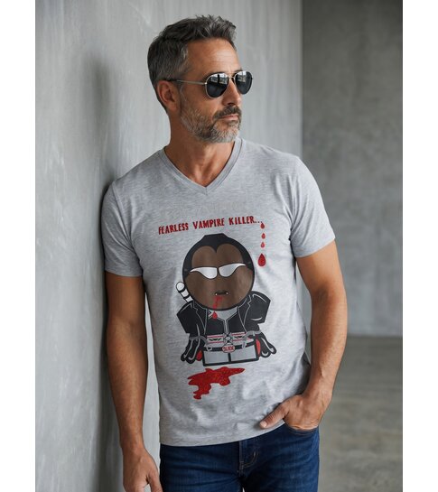 Local Fanatic T-shirt - Blade Fearless Vampire Killer - Grijs