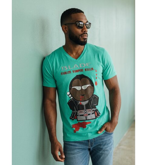 Local Fanatic T-shirt - Blade Fearless Vampire Killer - Groen