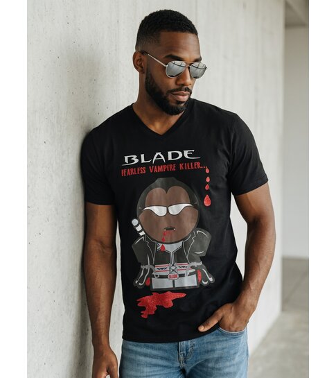 Local Fanatic T-shirt - Blade Fearless Vampire Killer - Zwart