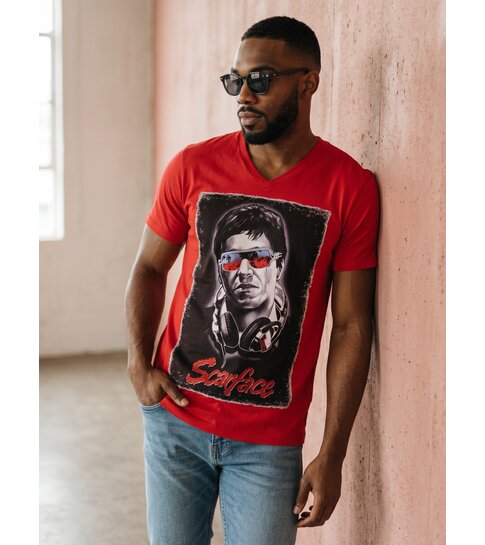Local Fanatic T-shirt - Scarface - Rood