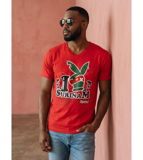 Local Fanatic T-shirt - I Love Suriname - Rood