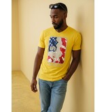 Local Fanatic T-shirt - NPA Print - Geel