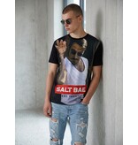 Local Fanatic Salt Bae - Digital Rhinestone T-shirt - Zwart