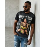 Local Fanatic Black Ink Crew - Digital Rhinestone T-shirt - Zwart