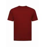 True Rise Oversized T shirt Heren  - Effen T shirt Heren  Blanco - MD6530 - Bordeaux