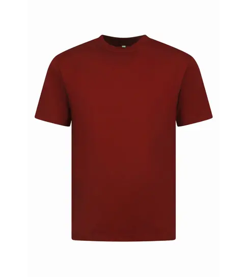 True Rise Oversized T shirt Heren  - Effen T shirt Heren  Blanco - MD6530 - Bordeaux