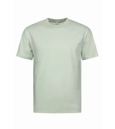 True Rise Oversized T shirt Heren  - Effen T shirt Heren  Blanco - MD6530 - Beige