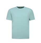 True Rise Oversized T shirt Heren  - Effen T shirt Heren  Blanco - MD6530 - Mint Groen