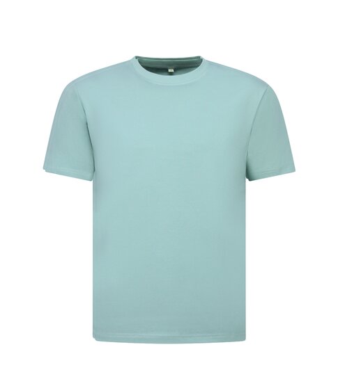 True Rise Oversized T shirt Heren  - Effen T shirt Heren  Blanco - MD6530 - Mint Groen