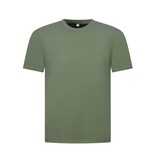 True Rise Oversized T shirt Heren - Effen T shirt Heren Blanco - MD6530 - Donker Groen