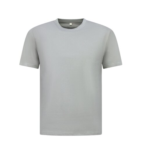 True Rise Oversized T shirt Heren - Effen T shirt Heren Blanco - MD6530 - Licht Grijs