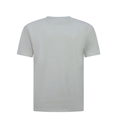 True Rise Oversized T shirt Heren - Effen T shirt Heren Blanco - MD6530 - Licht Grijs
