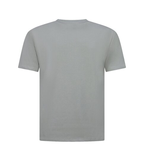 True Rise Oversized T shirt Heren  - Effen T shirt Heren  Blanco - MD6530 - Donker Grijs