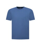True Rise Oversized T shirt Heren  - Effen T shirt Heren  Blanco - MD6530 - Donker Blauw