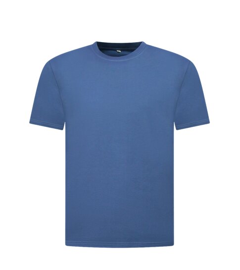 True Rise Oversized T shirt Heren  - Effen T shirt Heren  Blanco - MD6530 - Donker Blauw