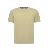True Rise Oversized T shirt Heren  - Effen T shirt Heren  Blanco - MD6530 - Licht Bruin
