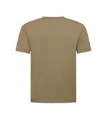 True Rise Oversized T shirt Heren  - Effen T shirt Heren  Blanco - MD6530 - Donker Bruin