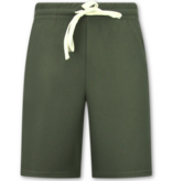 ENOS Oversized  Shirt met Korte Shorts - Zomerset Heren - Two Piece Setje - Co ord Set - 918 - Army Groen
