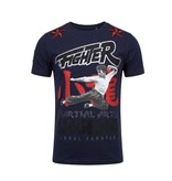 Local Fanatic Fighter - Bruce Lee T-shirt Rhinestones - Navy