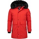 Parka Jas Heren – Met Bontkraag – Rood