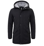 Enos Zwarte Winterjas Heren - 7105