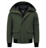 Enos Winterjas Heren Kort met Capuchon - 8821 - Groen