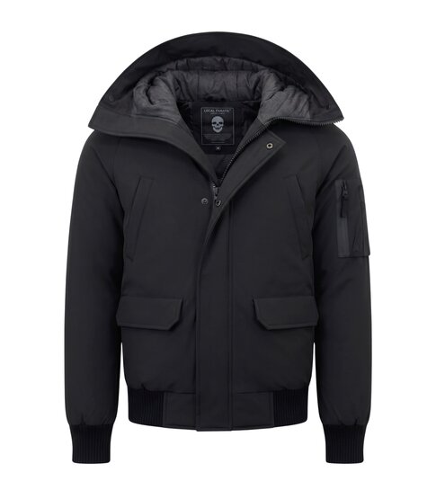 Enos Winterjas Heren Kort model - 8821 - Zwart