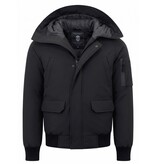 Enos Winterjas Heren Kort model - 8821 - Zwart