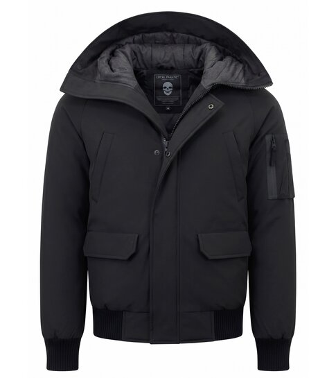 Enos Winterjas Heren Kort model - 8821 - Zwart