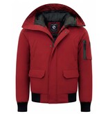 Enos  Korte Model Heren Winterjas - 8821 - Rood