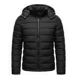 Enos Heren Jack met Capuchon - Slim Fit - Tussenjas Heren - 8210 - Zwart