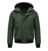 Enos Gewatteerde Jas Heren Kort - 7015 - Groen