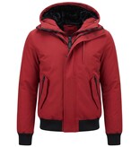 Enos Gewatteerde Korte Jas Heren - 7015 - Rood
