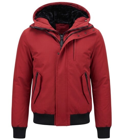 Enos Gewatteerde Korte Jas Heren - 7015 - Rood