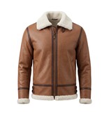 TONY BACKER Lammy Coat - Shearling jacket - Bruin